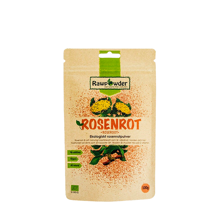 Økologisk Rosenrotpulver, 100 g