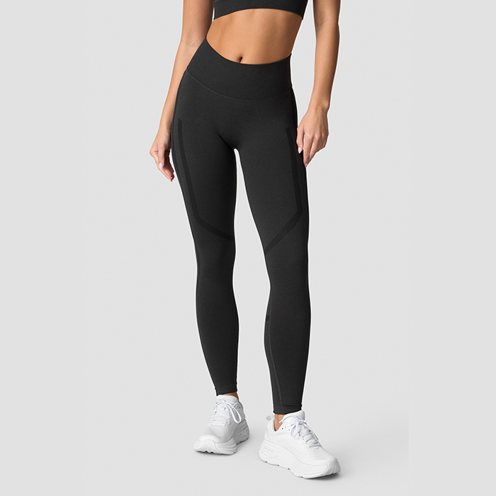 Rush Seamless Tights,Dark Graphite Melange