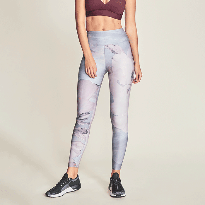 Bild av Flattering Esme Printed Tights, Pink Floweret