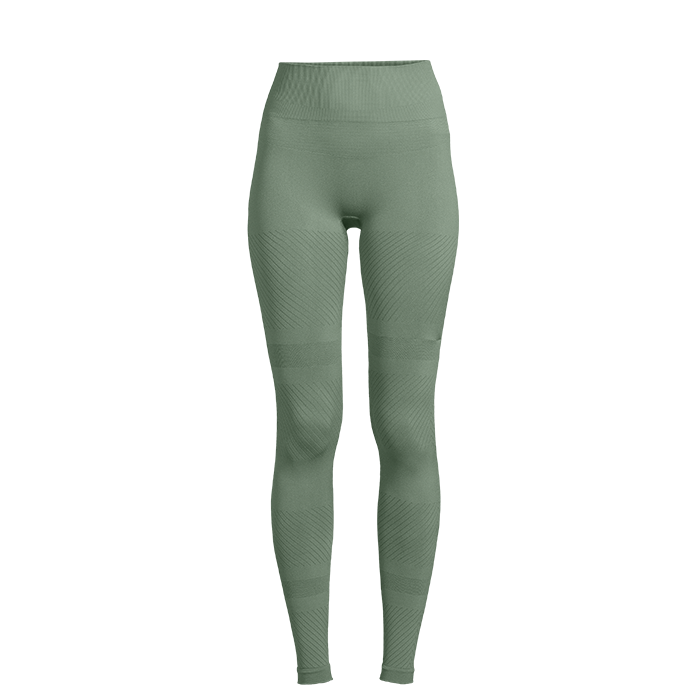 Essential Block Seamless High Waist Tights Dusty Green