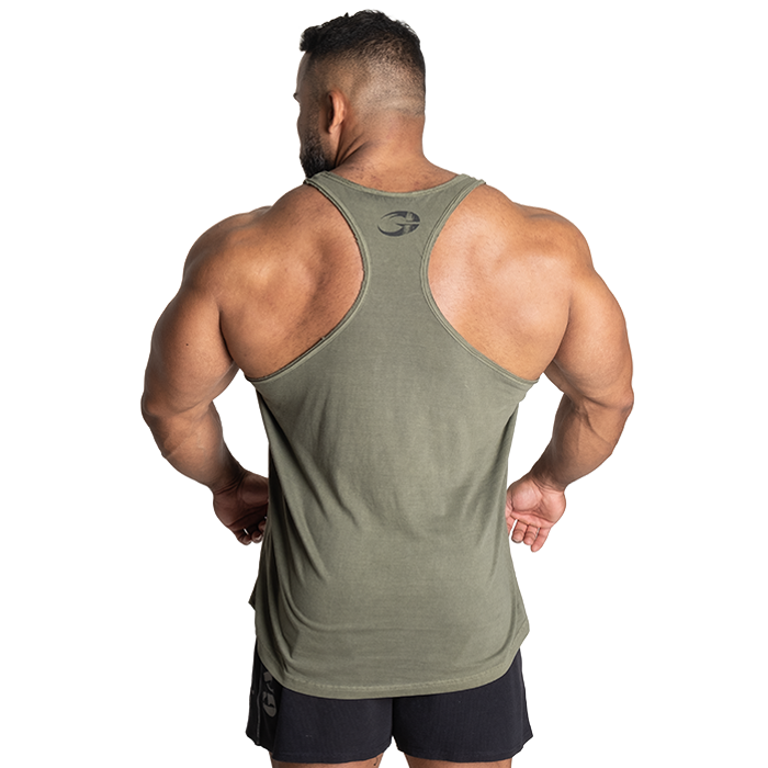 Skull T-back, Acid Washed Green