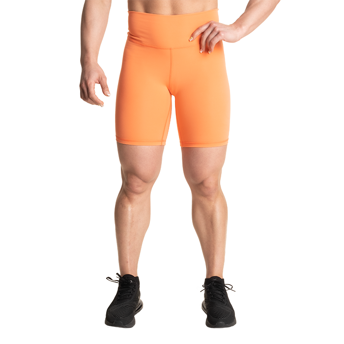 Better Bodies Core Biker Shorts Coral Orange