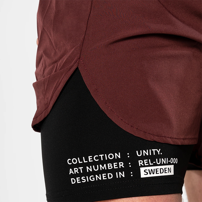 Unity Tr&auml;ningsshorts Vinr&ouml;d