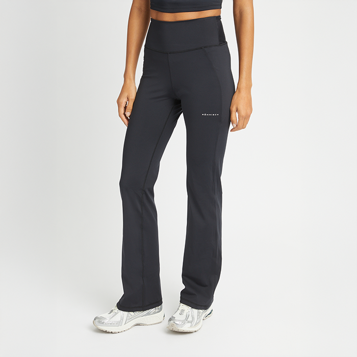 Flattering High Waist Pants Svarta
