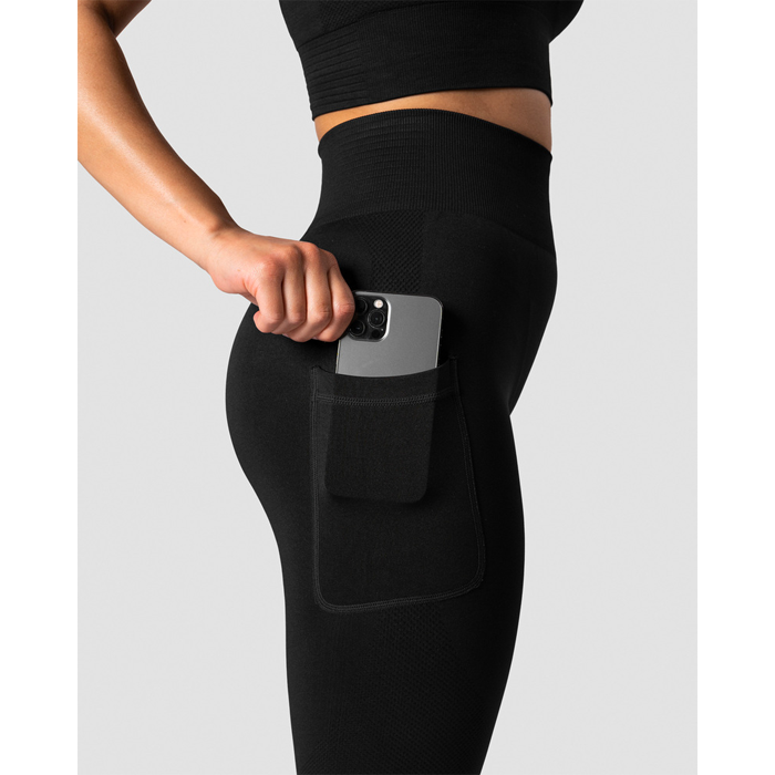 Define Seamless Pocket Tights, Black