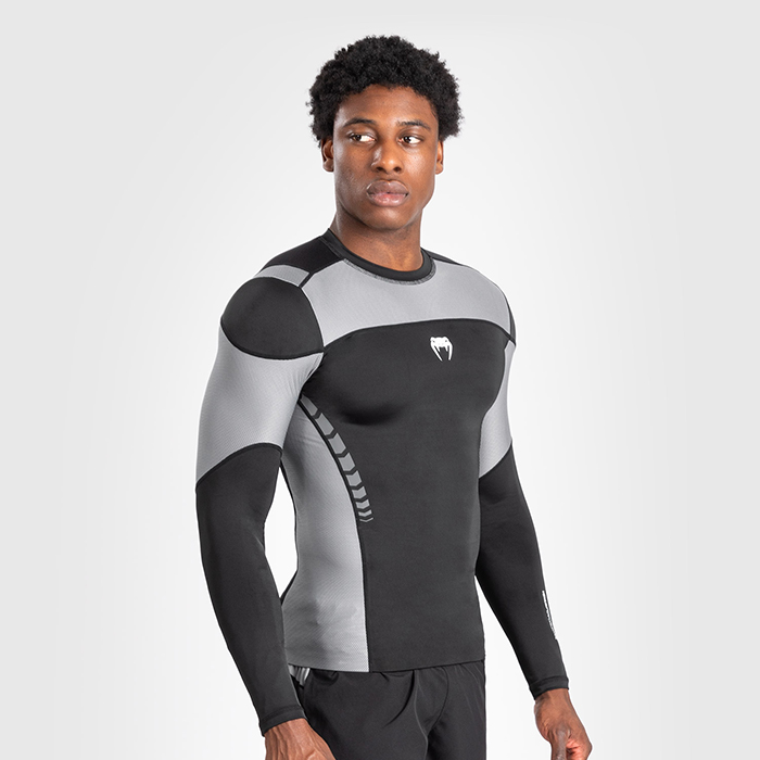 Tempest Långärmad Rashguard Svart/Grå