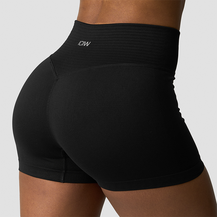 Define Seamless V-formade shorts Svart