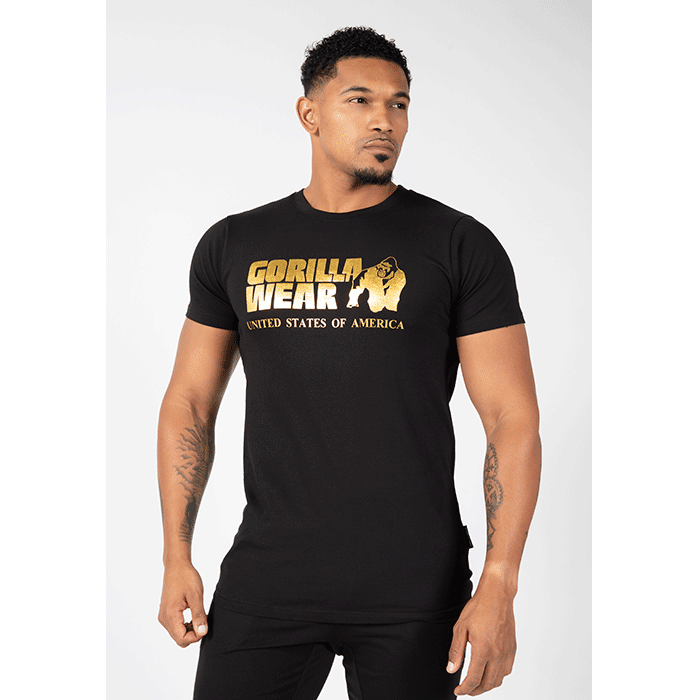 Gorilla Wear Classic T-Shirt Black/Gold