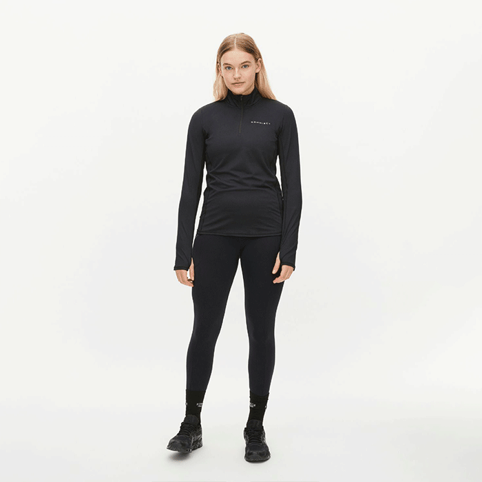 Light Thermo Half Zip, Black