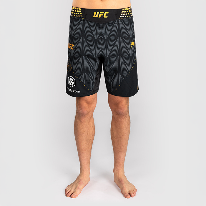 UFC Zenith by Venum Fight Night Fightshorts L&aring;ng modell Svart Guld
