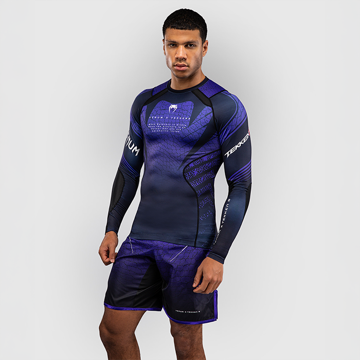 Venum x TEKKEN 8 Långärmad Rashguard Kazuya Svart Lila