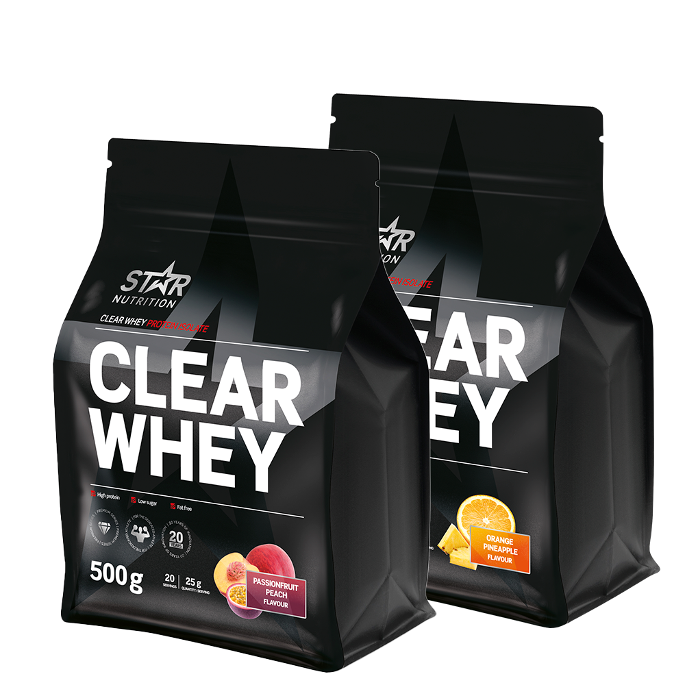 2 x clear Whey Vassleprotein 500 g