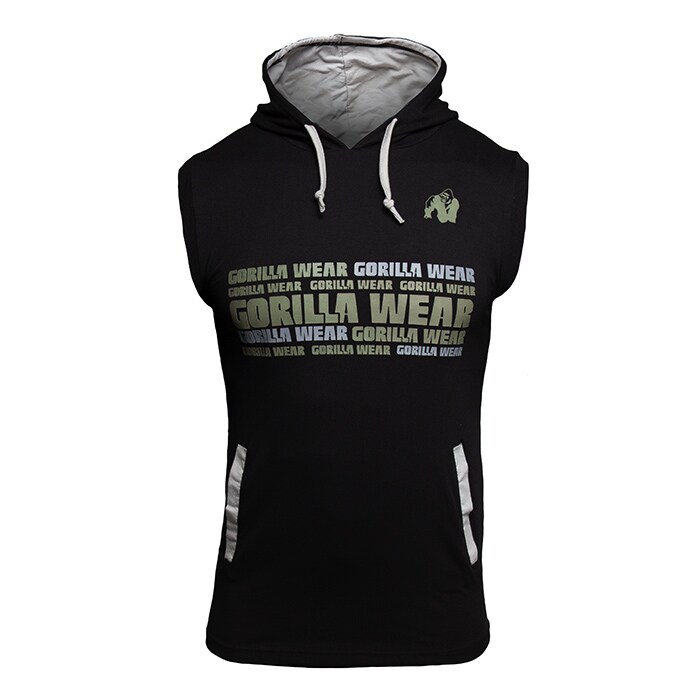 Gorilla Wear Melbourne S/L Hooded T-Shirt Black