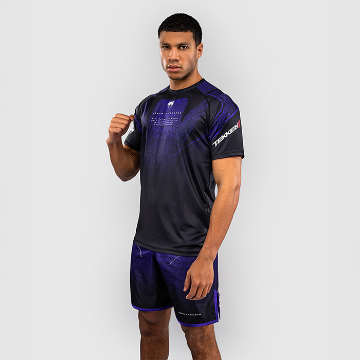 Venum x TEKKEN 8 Dry-Tech T-shirt Kazuya Svart Lila