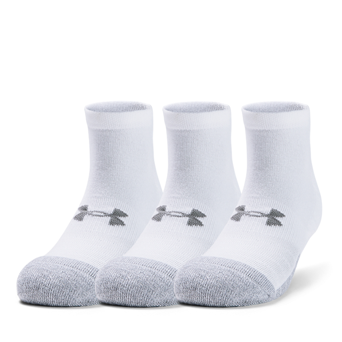 UA Heatgear Low Cut 3-pack Socks White/Steel