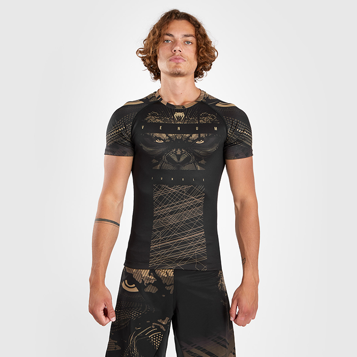 Venum Gorilla Jungle Rashguard Short Sleeves Black/Sand 21521