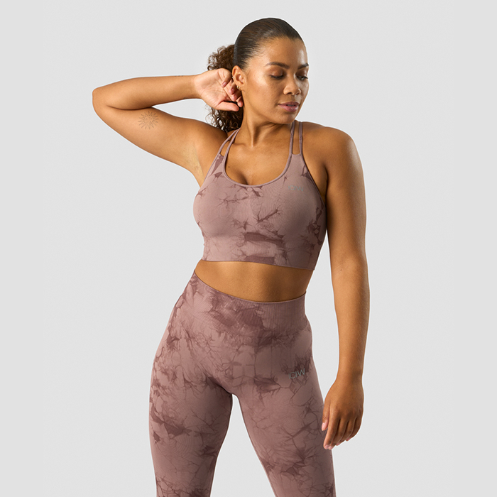 Define Seamless Tie Dye Sports Bra, Mauve