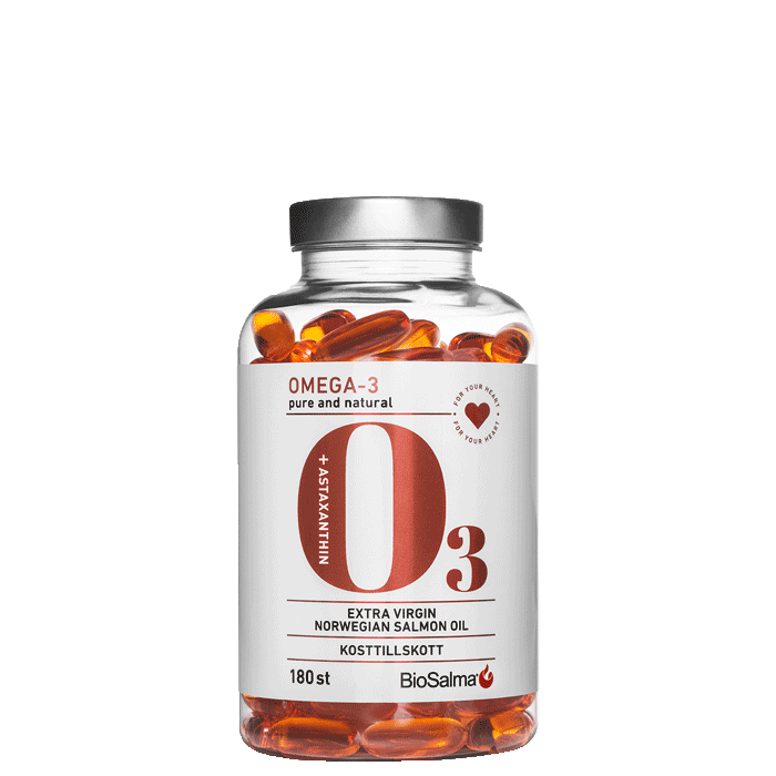 Läs mer om Omega-3 Salmon Oil 1000mg, 180 kapslar