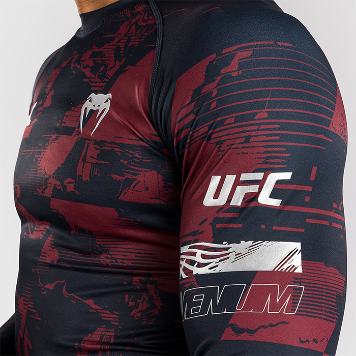 UFC Zenith by Venum Fight Week Rashguard L&aring;ng &auml;rm Bl&aring; R&ouml;d Gr&aring;