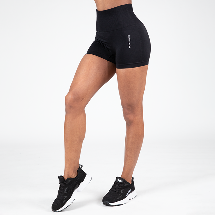 Quincy Seamless Shorts,Black