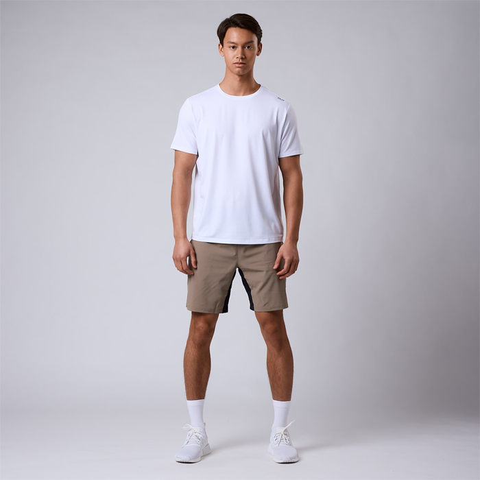 Flow Mesh T-shirt Vit