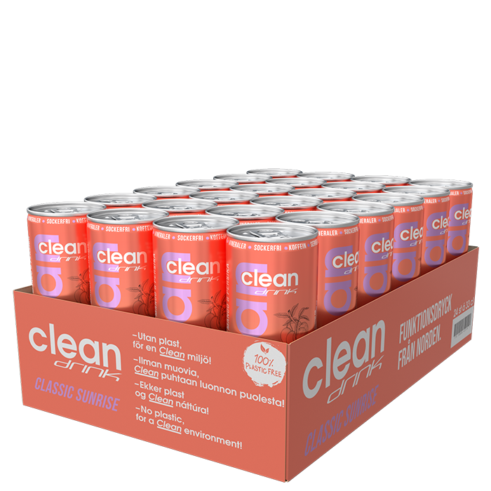 24 x Clean Drink, 330 ml, Classic Sunrise