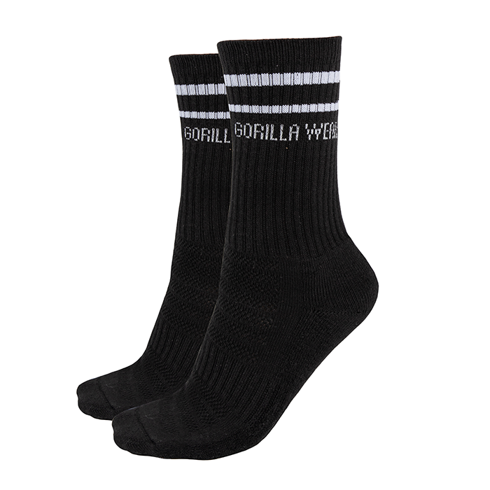 Gorilla Wear Crew Socks 2-Pack Black