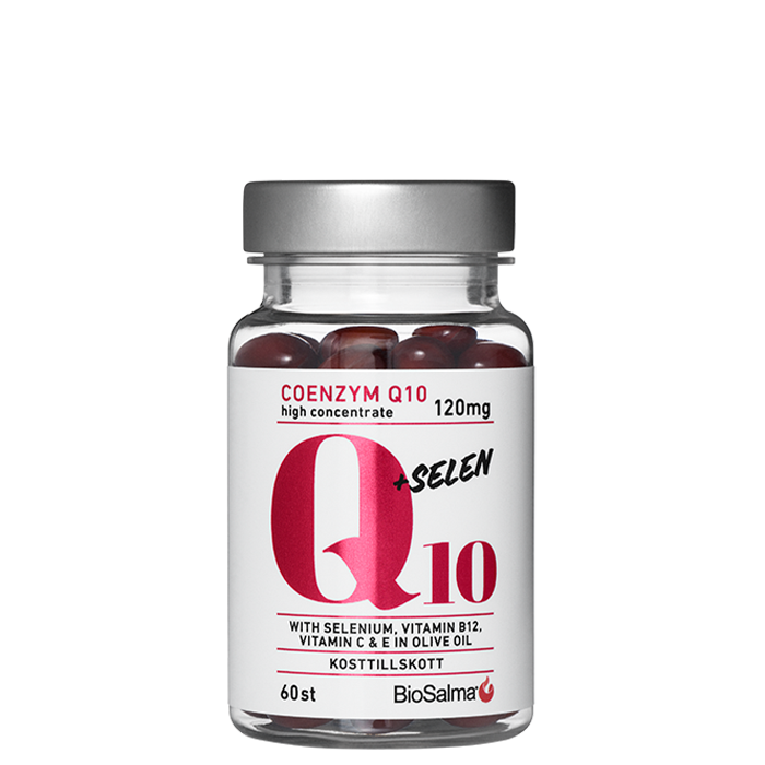Q10 Coenzyme 120mg selen 60 kapslar