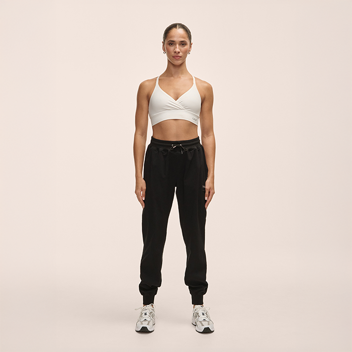 Step Woven Byxor Svart