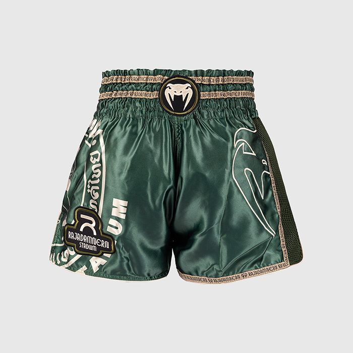 Venum Rajadamnern Muay Thai Shorts Gr&ouml;n