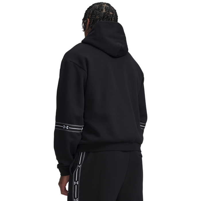 UA Icon Flc Taped Hoodie Black