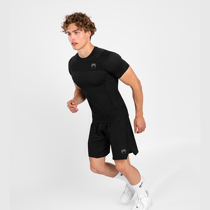 G-Fit Air Rashguard Kort&auml;rmad Svart