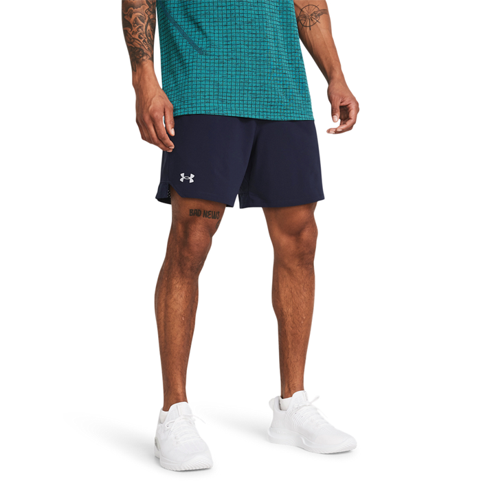 UA Vanish Woven 6in Shorts, Midnight Navy