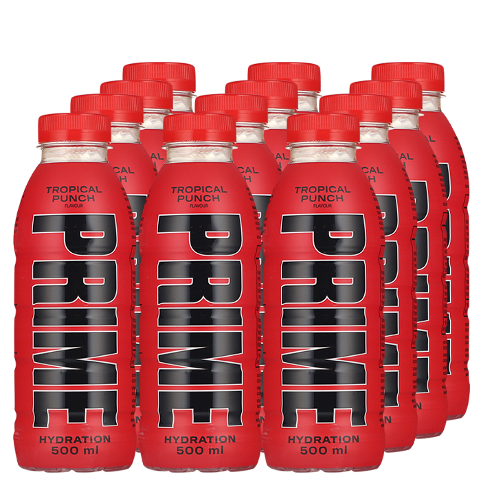 12 x Prime Hydration, 500 ml, Tropical Punch