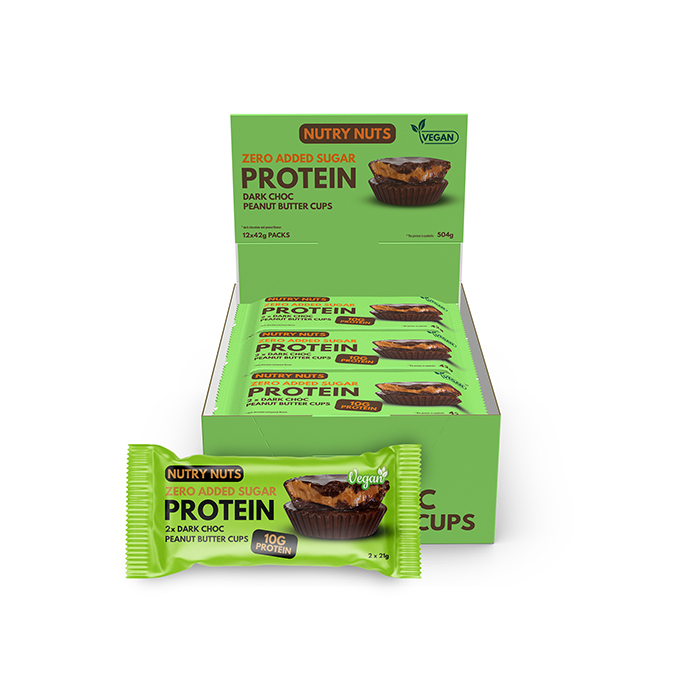 L&aring;da Nutry Nuts Protein Peanut Butter Cups 42 g dark_choc