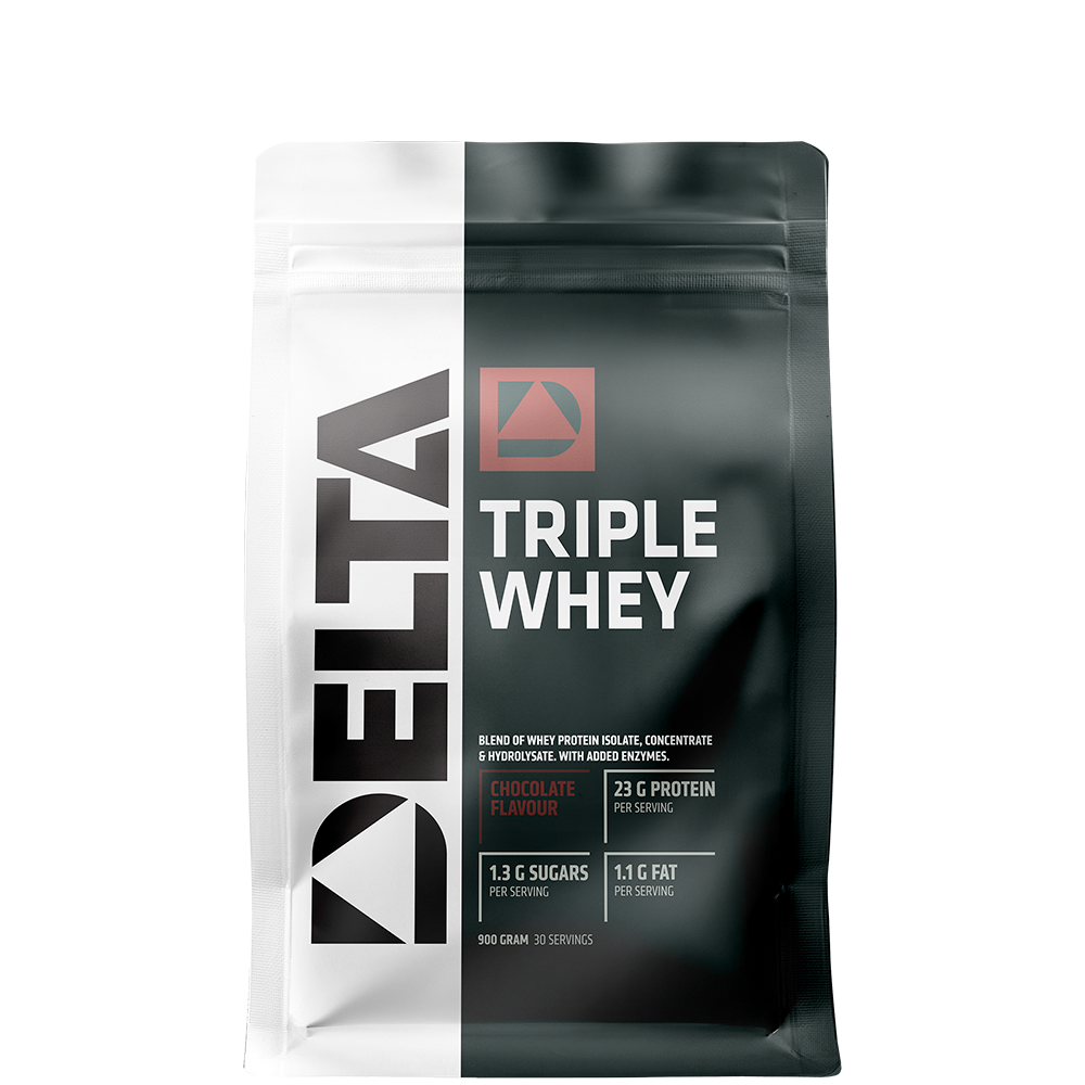 Delta Nutrition Triple Whey Vassleprotein 900 g