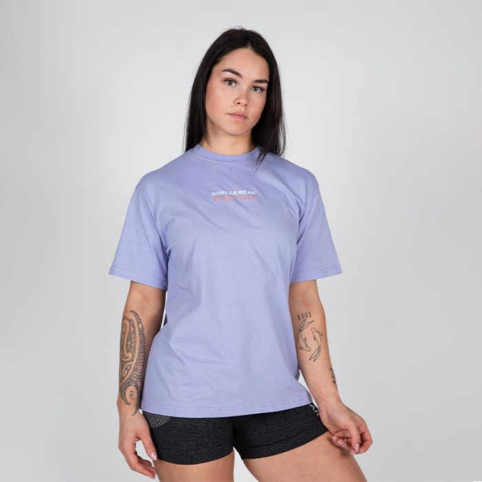 Medina Oversized T-Shirt, Washed Lilac