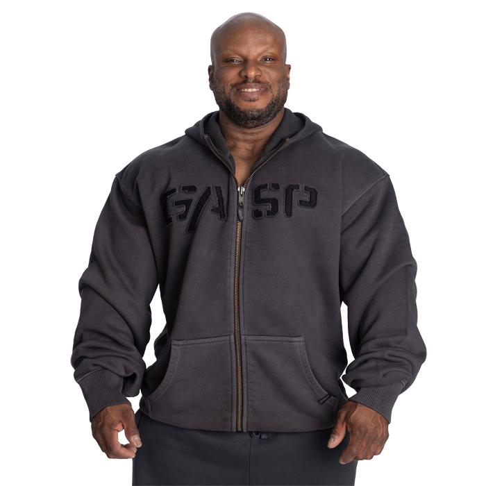 Heavy Hoodie Svart Tvättad