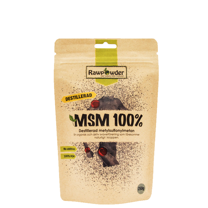 Läs mer om MSM 100%, Destillerad Metylsulfonylmetan, 250 g