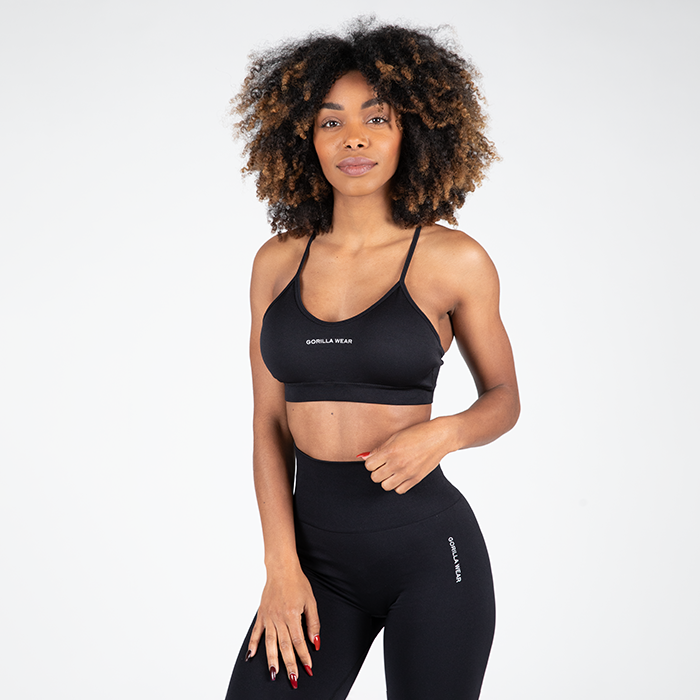 Gorilla Wear Quincy Seamless Sports Bra Black