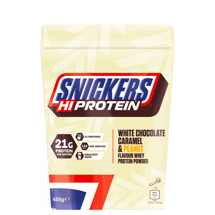Snickers Protein Powder 455 g White Chocolate Peanut