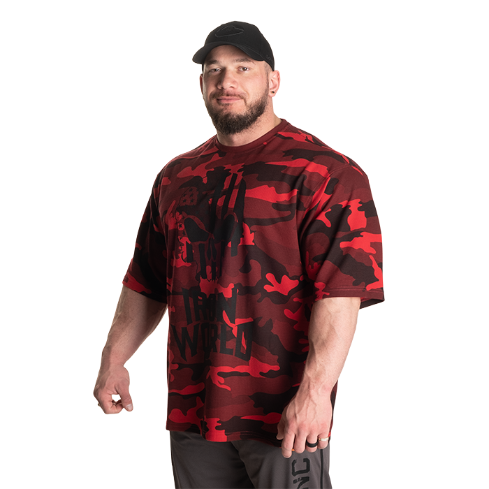 Thermal Skull Tee, Red Camo