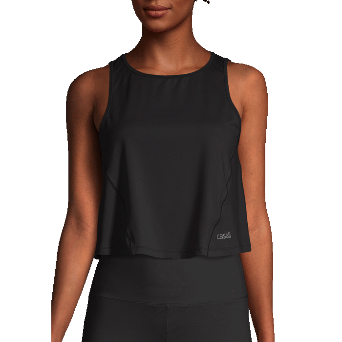 A-line Short Tank,Black