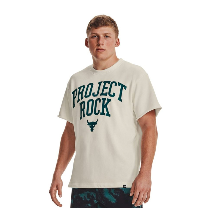Läs mer om Project Rock Heavyweight Terry T-shirt Ivory