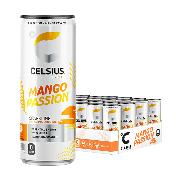 24 x Celsius, 355 ml, Mango Passion