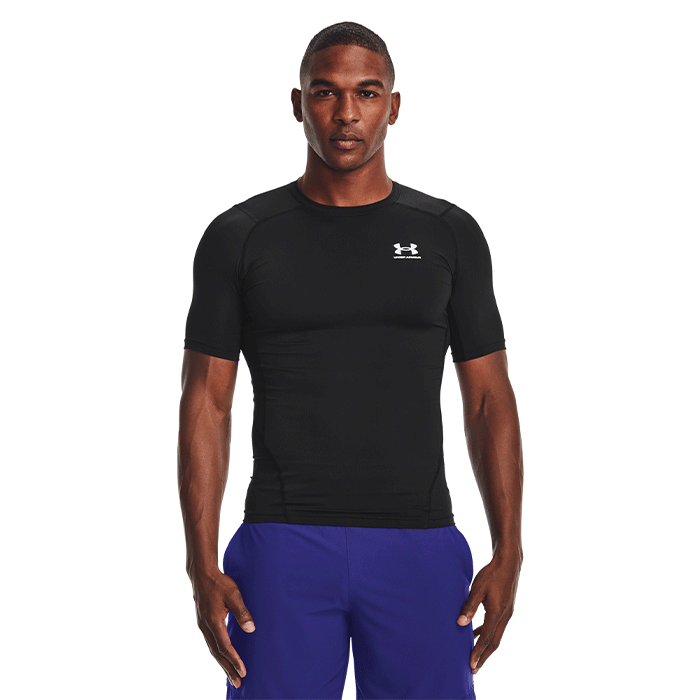 UA HG Armour Comp SS,Black