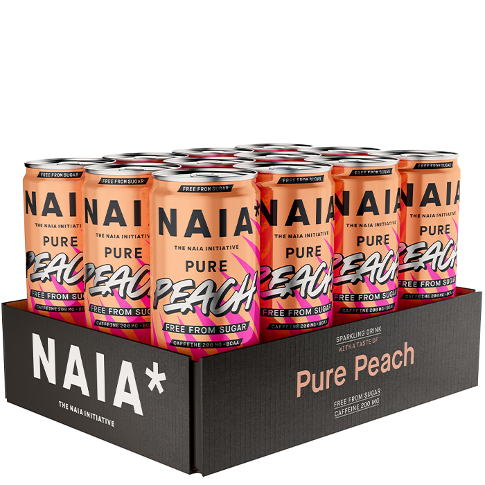 12 x NAIA* Energy Drink 330 ml Pure Peach