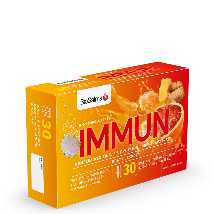 Immun C+D-vitamin Zink 30 brustabletter