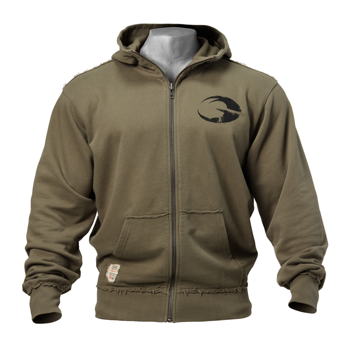 Original Hoodie Grön Tvättad