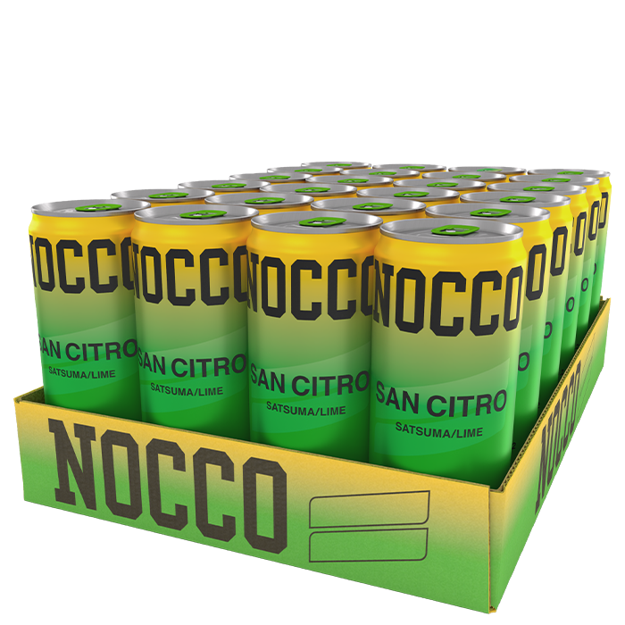 24 x NOCCO BCAA 330 ml San Citro Satumas/Lime